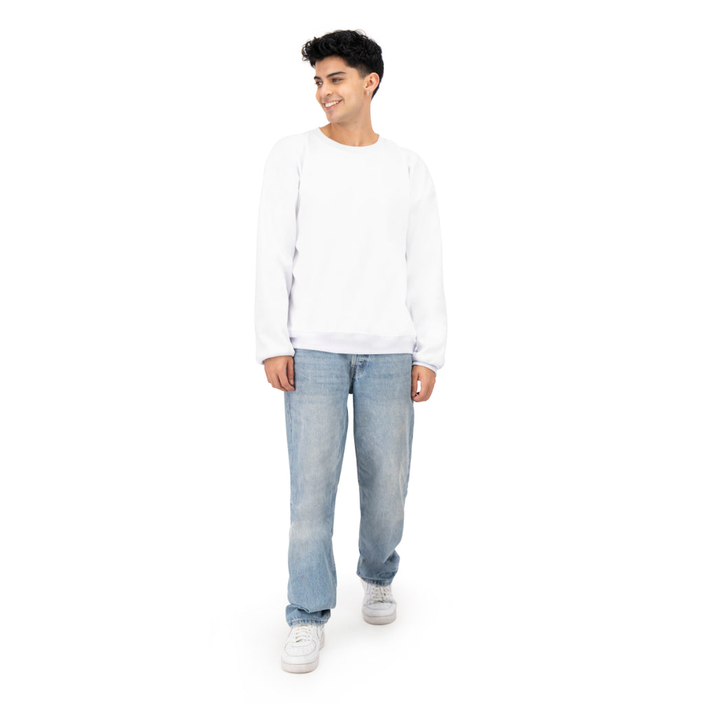 Sudadera básica cuello redondo